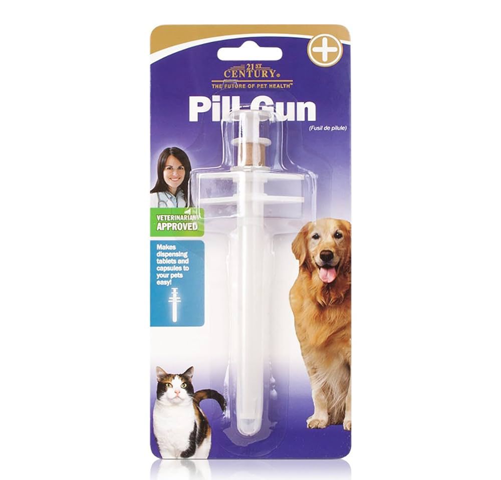 Pill gun rotating hand feeder for Pet